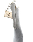 Boucle Tweed Quilted Small Loulou Puffer Monogram Chain Satchel Crema Soft