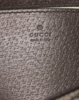 GG Supreme Monogram Textured Dollar Calfskin Web Mini Ophidia Envelope Shoulder Bag Beige Ebony