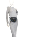 Calfskin Quilted New Wave Bumbag Black