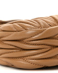 Nappa Matelasse Micro Wander Hobo Caramel