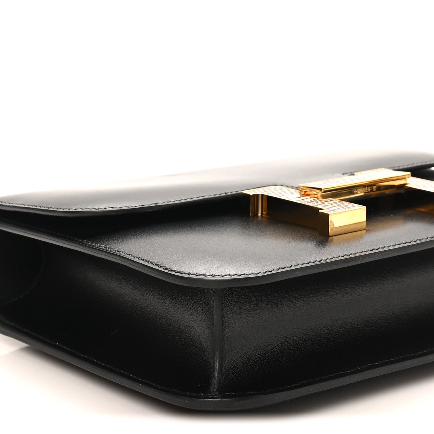 Veau Monsieur Lizard Constance 18 Black Ombre