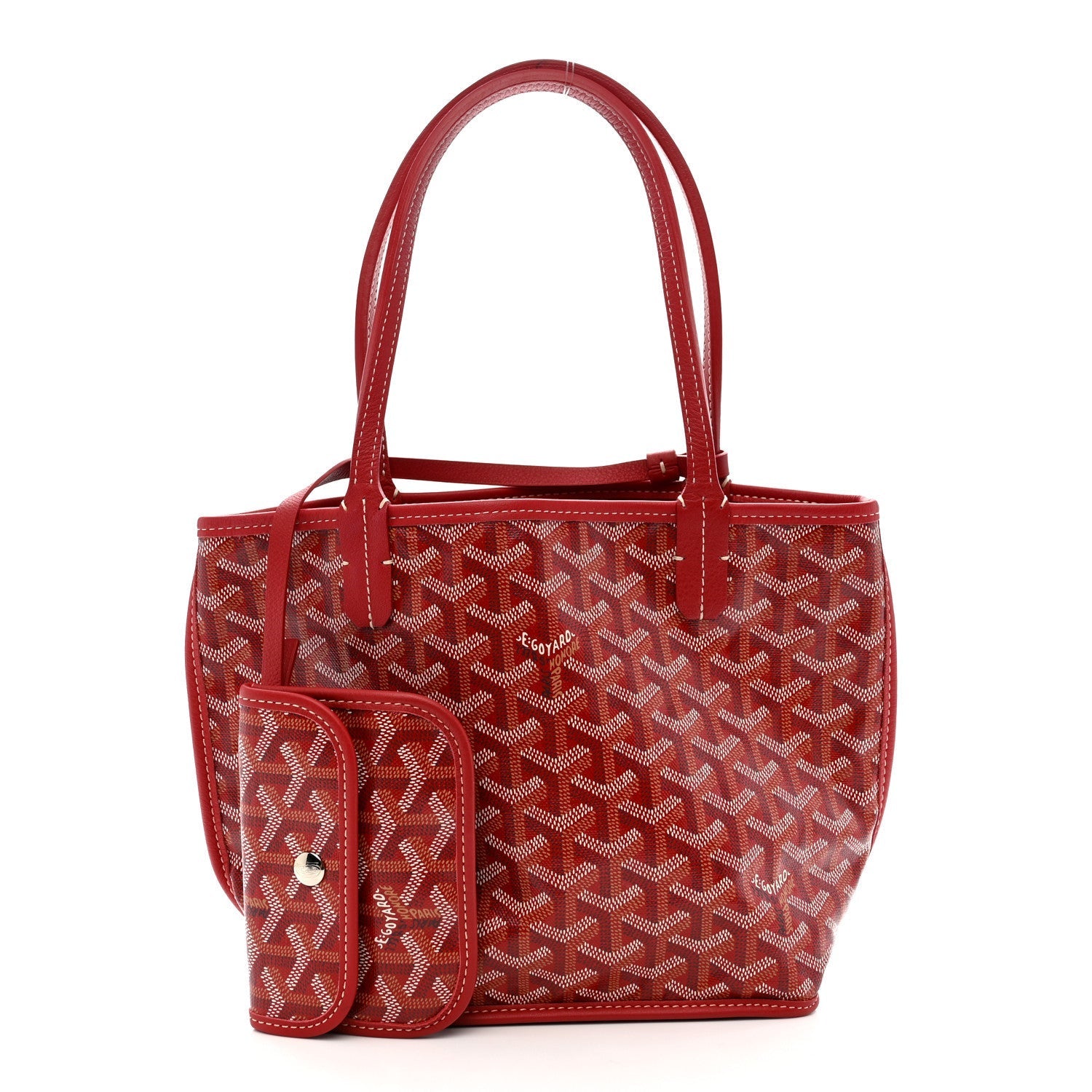 Goyardine Reversible Mini Anjou Red