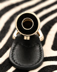 Pony Hair Zebra Print Calfskin Small Jackie 1961 Hobo Black White