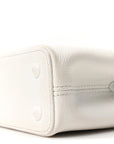 Taurillon Capucines East West Mini Optic White