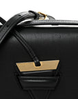 Calfskin Small Barcelona Shoulder Bag Black