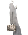 Nylon Saffiano Bi-Color Tote Grey