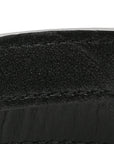 Coated Canvas La Greca Signature  Black Gray