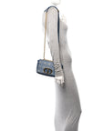 Denim Cannage Small Caro Bag Blue