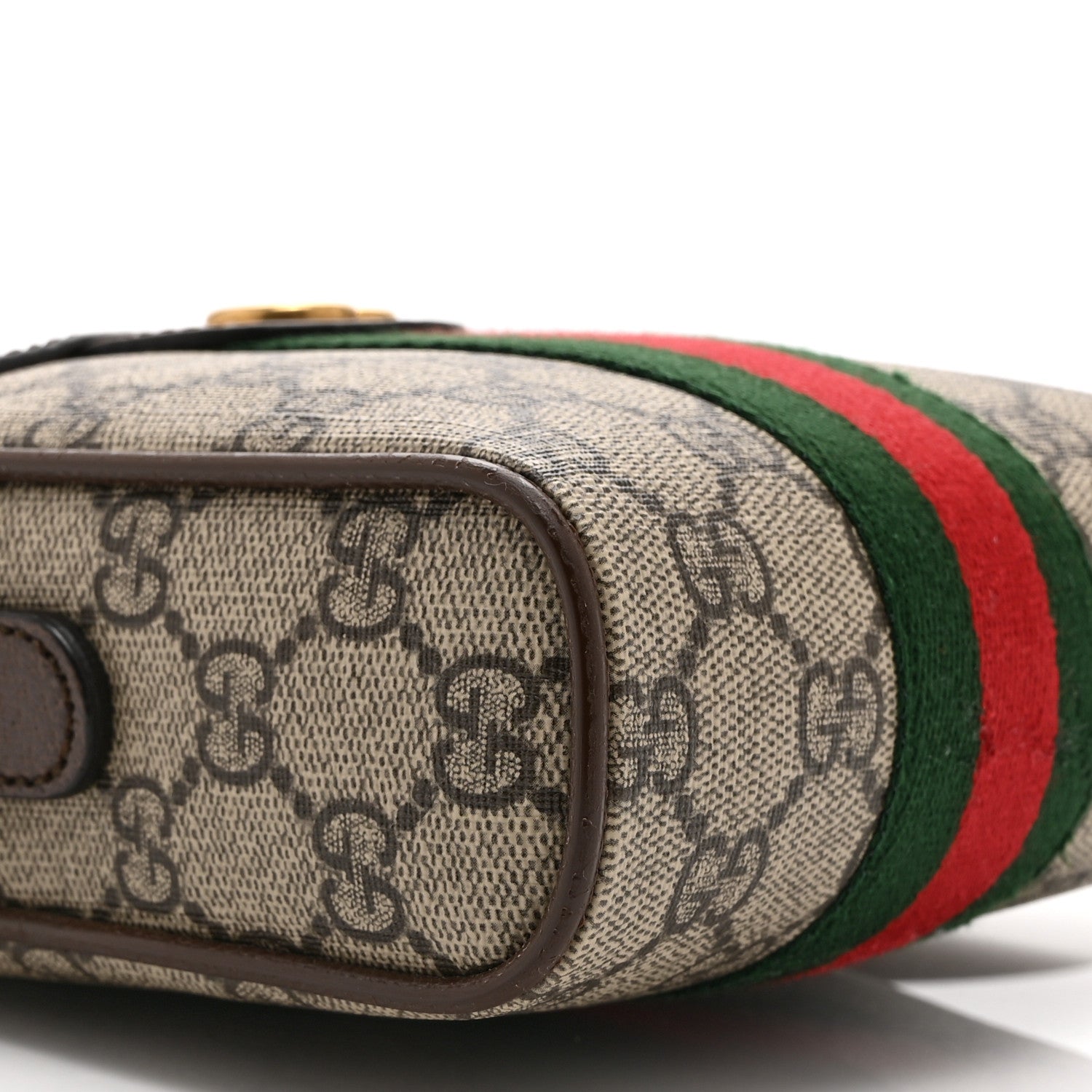 GG Supreme Monogram Web Mini Ophidia Messenger Brown