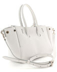 Smooth Calfskin Mini Bel Air Carry All Bag White