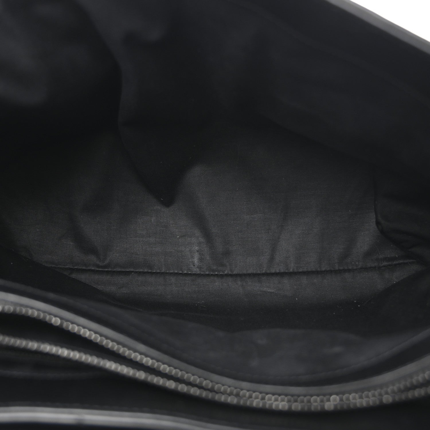 Calfskin Y Quilted Monogram Monochrome Large Loulou Chain Satchel Black