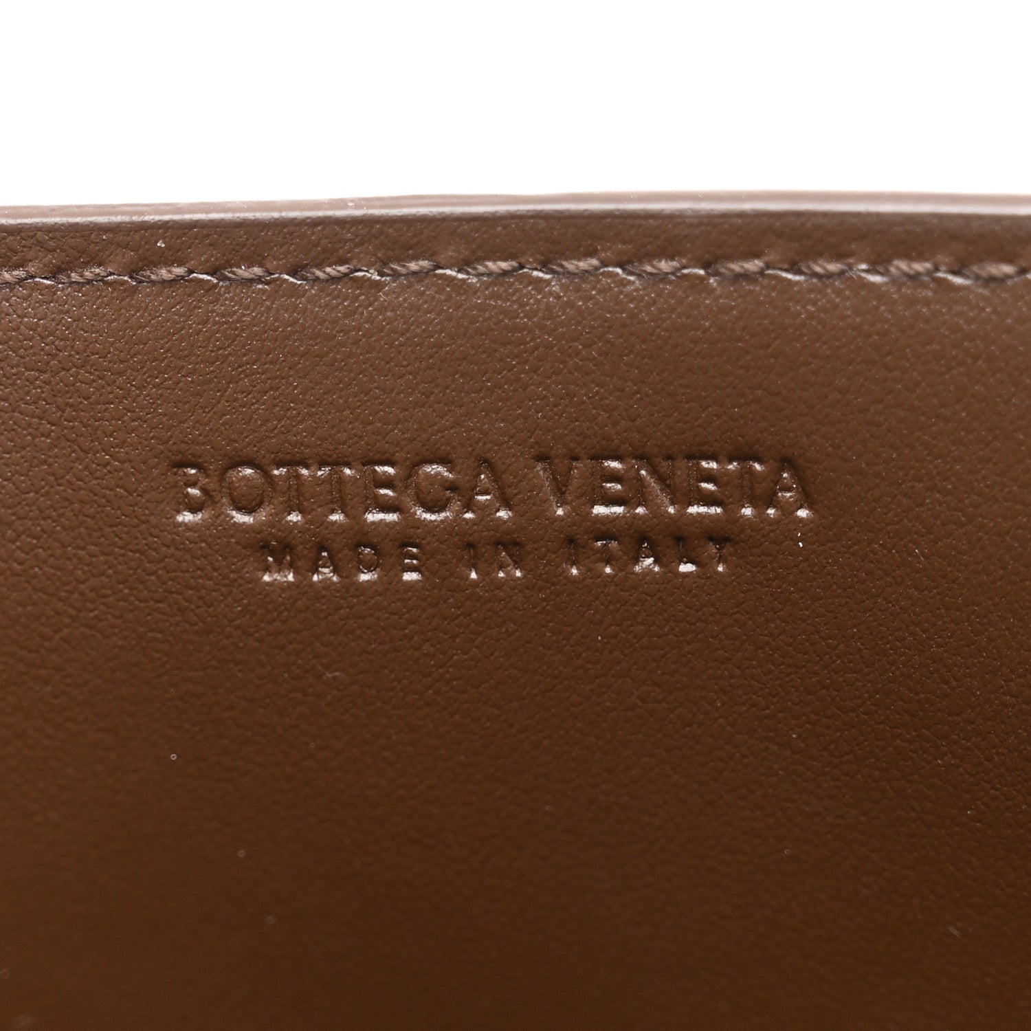 Lambskin Maxi Intrecciato Mini Cassette Crossbody Pouch Brown