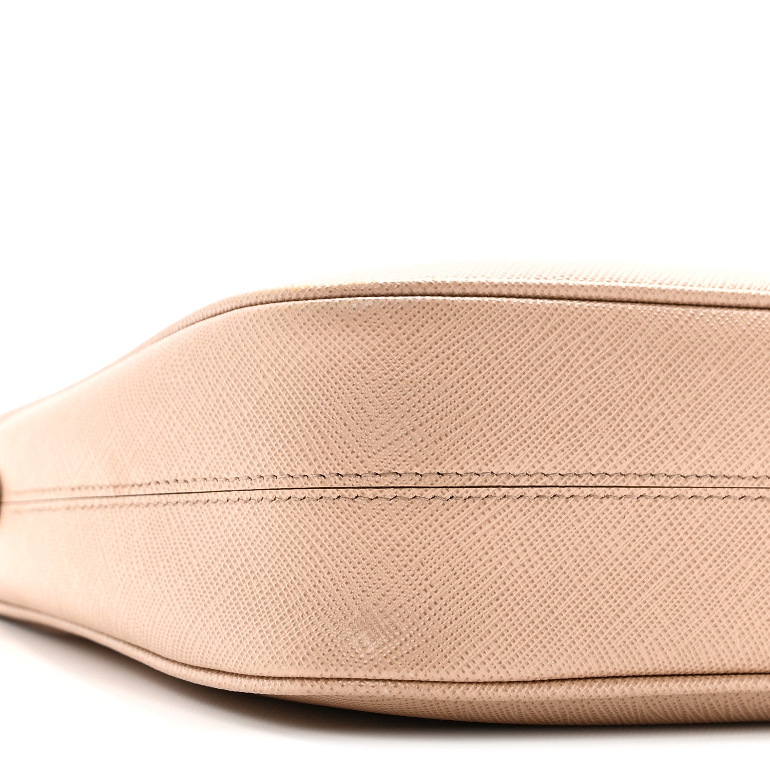 Saffiano Lux Re-Edition Mini Shoulder Bag Cammeo