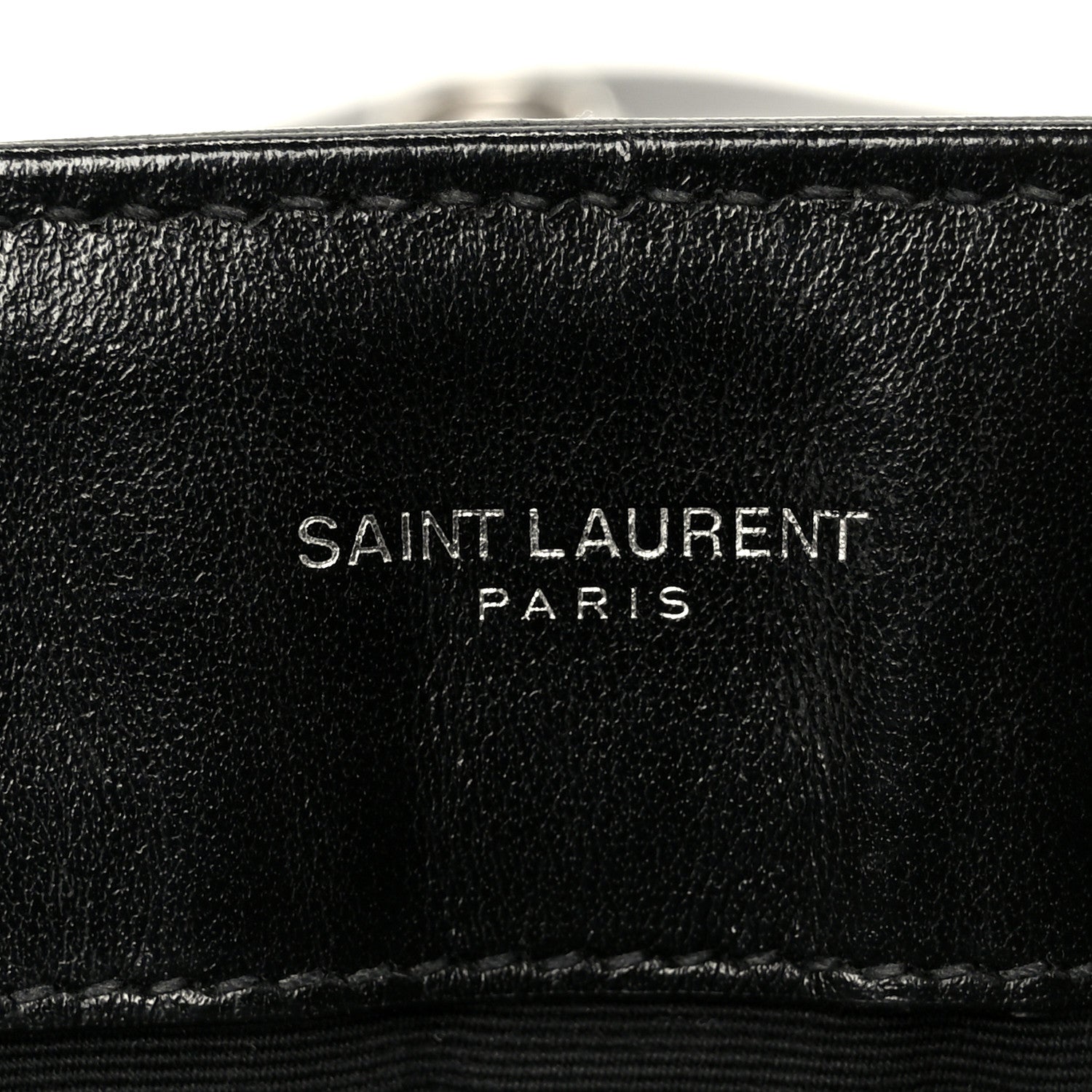 Calfskin Y Quilted Monogram Medium Loulou Chain Satchel Black