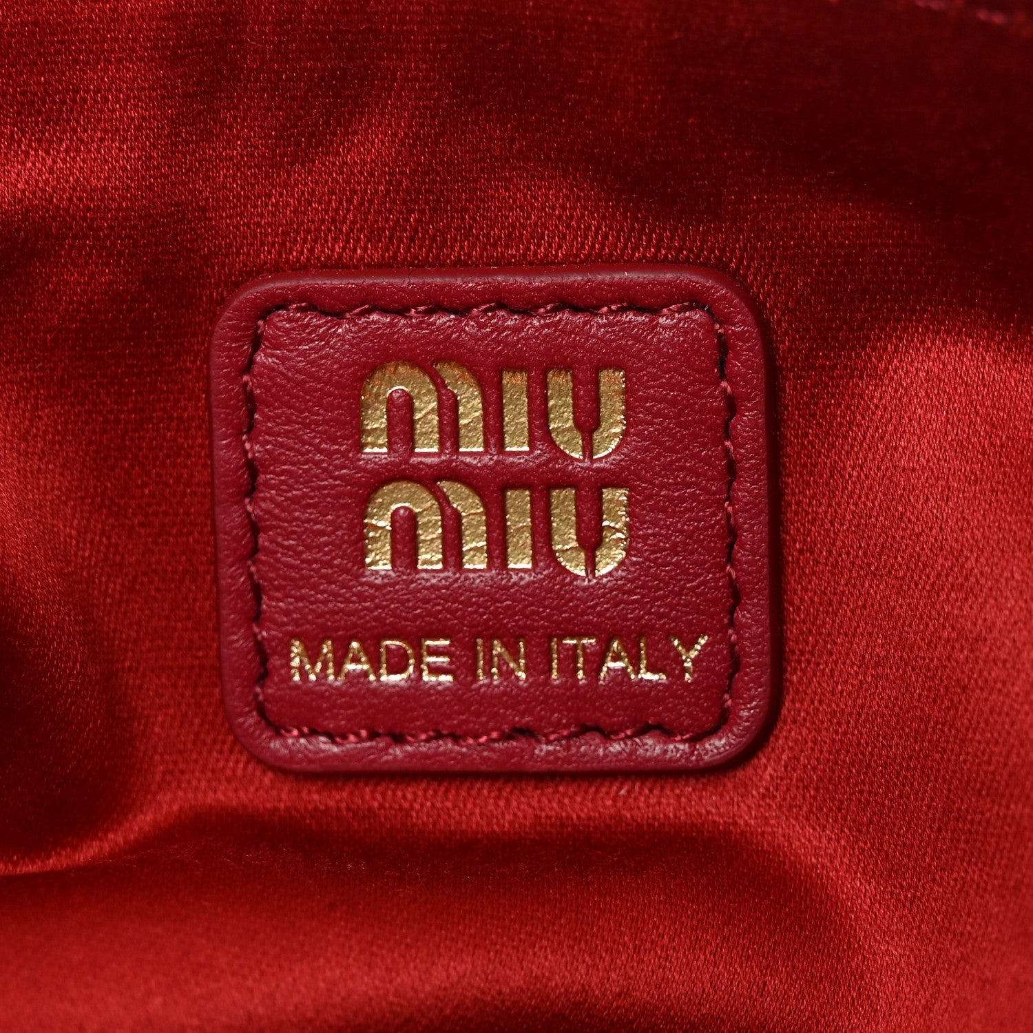 Velluto Mini Pouch Rosso