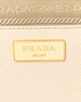 Saffiano Lux Medium Galleria Double Zip Tote Talco