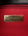 Lambskin Quilted Medium CHNL 19 Flap Black