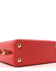 LV X TM Taurillon Cerises Capucines BB Rouge