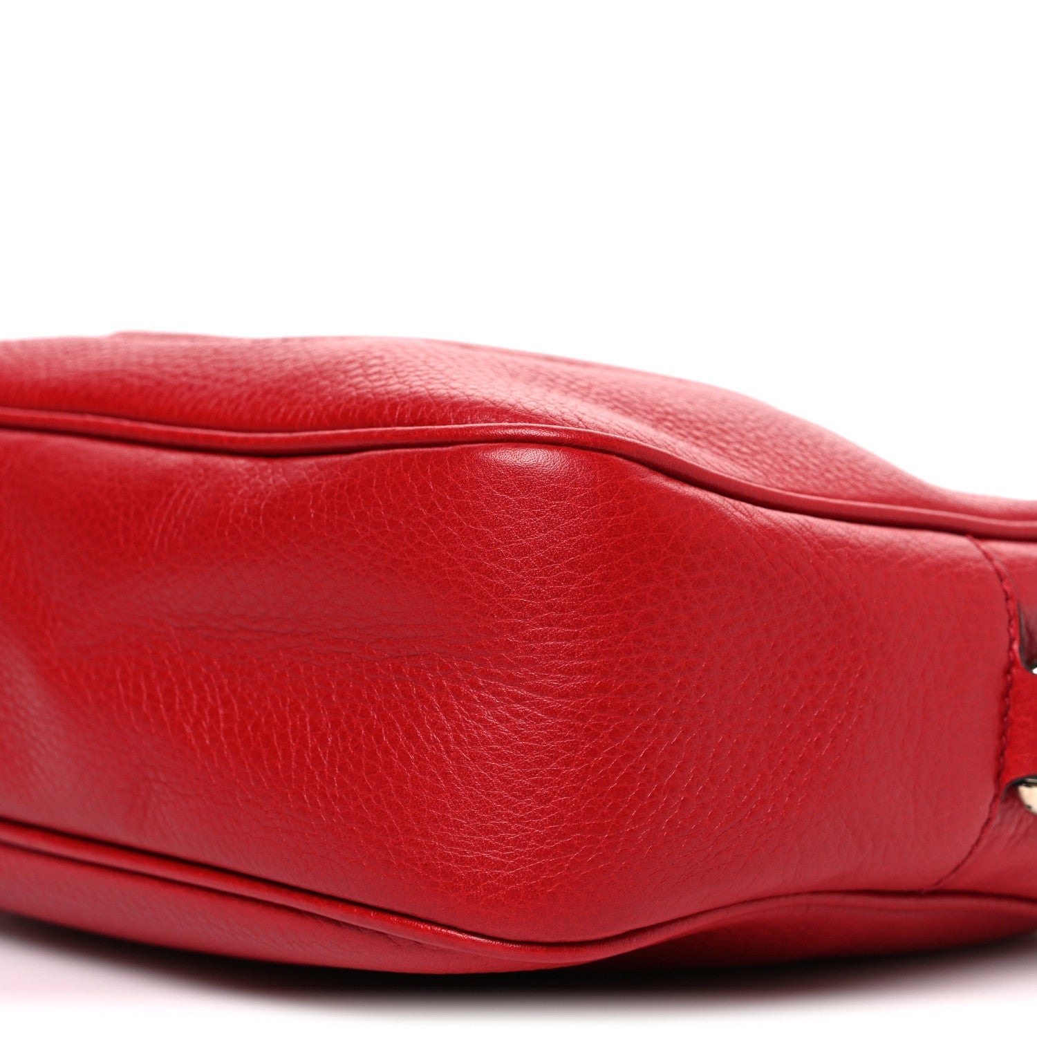 Pebbled Calfskin Small Soho Disco Bag Tabasco Red