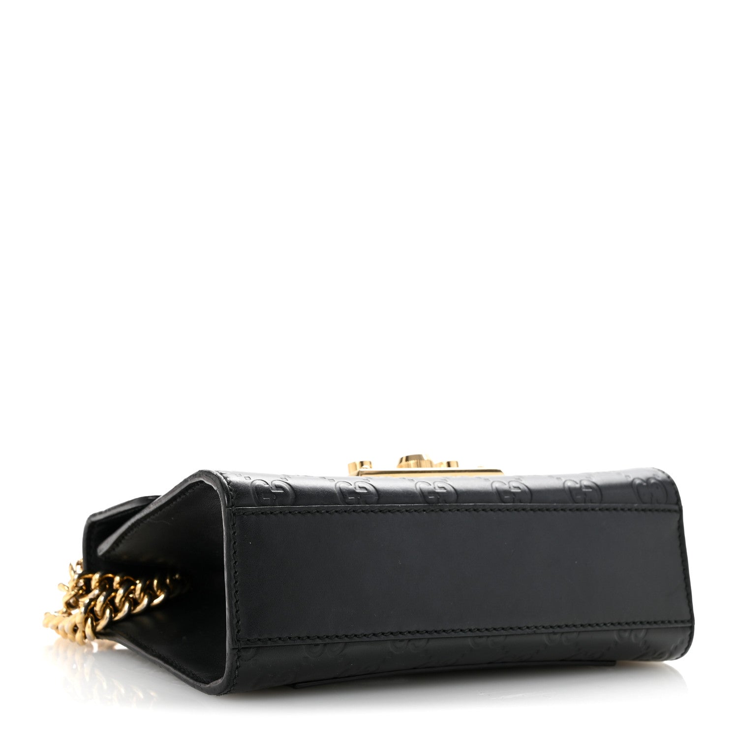 GCCIssima Small Padlock Shoulder Bag Black