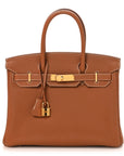 Togo Birkin 30 Gold