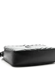 Calfskin Matelasse Monogram Monochrome Lou Camera Bag Black