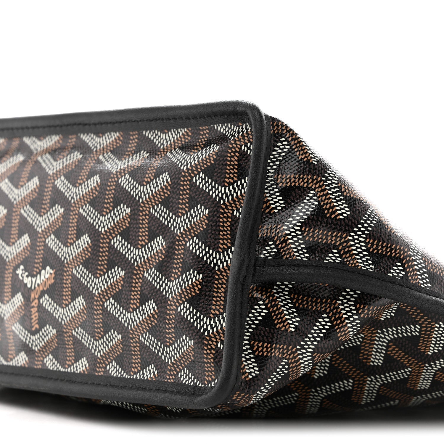 Goyardine Reversible Mini Anjou Black