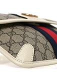 GG Supreme Monogram Web Small Ophidia Belt Bag 85 34 Beige Ebony White