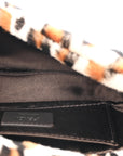 Calf Hair Leopard Print Phone Baguette Moro