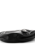 Calfskin Small Repeat Zip Hobo Black