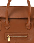 Supple Shiny Lambskin Little New Luggage Soft Tan