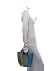 Taurillon Clemence Casaque Picotin Lock 22 MM  Bleu Thalassa Canopee