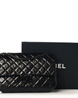 Glazed Calfskin Quilted 2.55 Reissue 226 Flap So Black