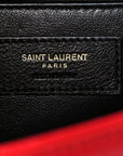 Grain De Poudre Medium Monogram Kate Satchel Red