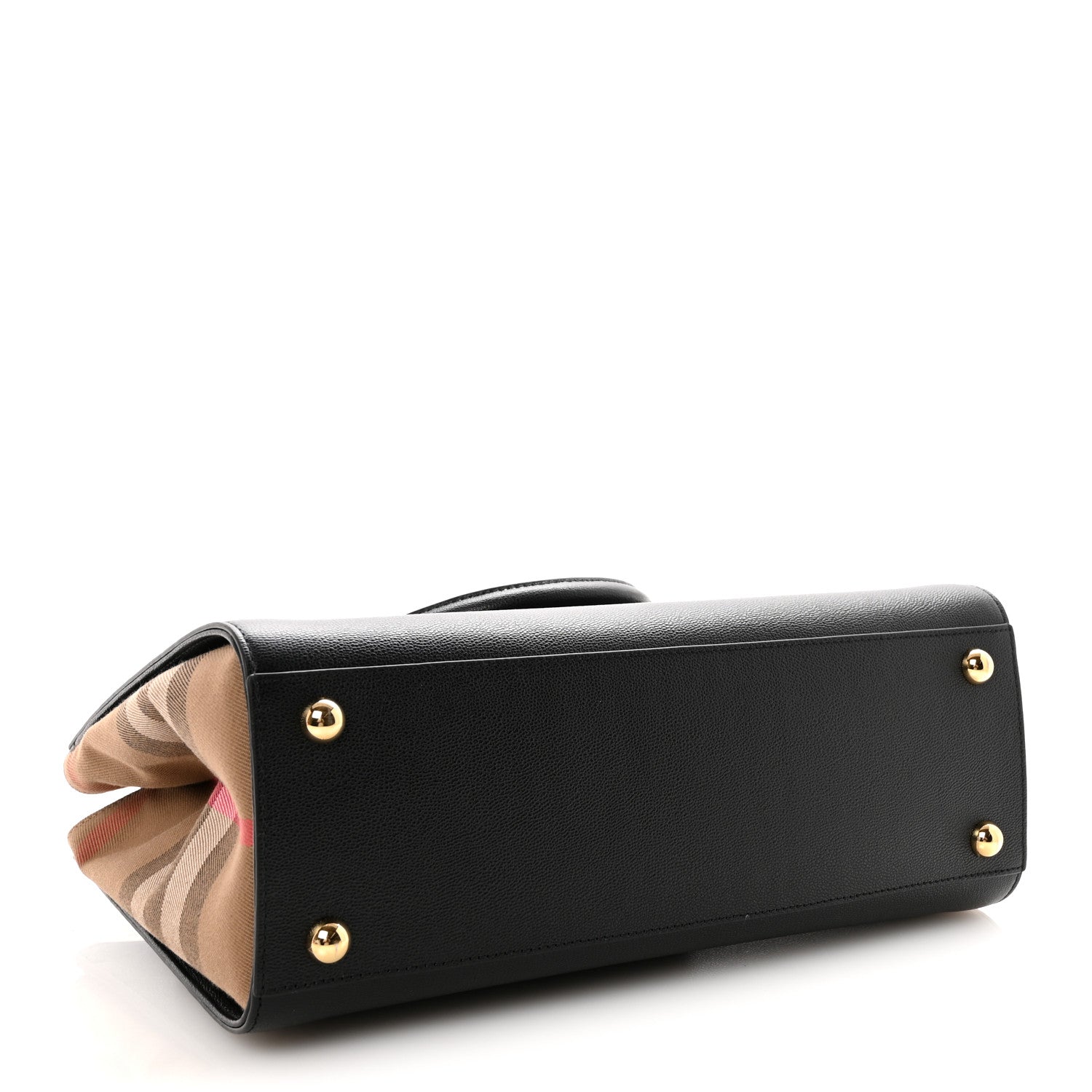 Calfskin Mega Check Small Banwell Tote Black