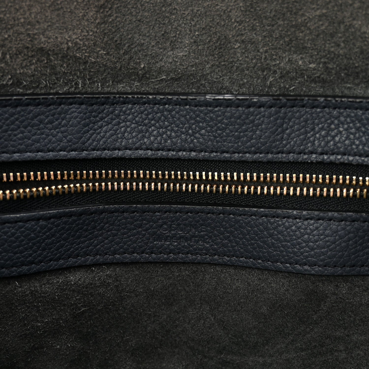 Soft Grained Calfskin Small Belt Cabas Phantom Slate