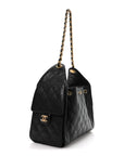 Caviar Quilted Small CHNL 25 Handbag Black