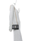 Grain De Poudre Small Monogram Kate Satchel Black