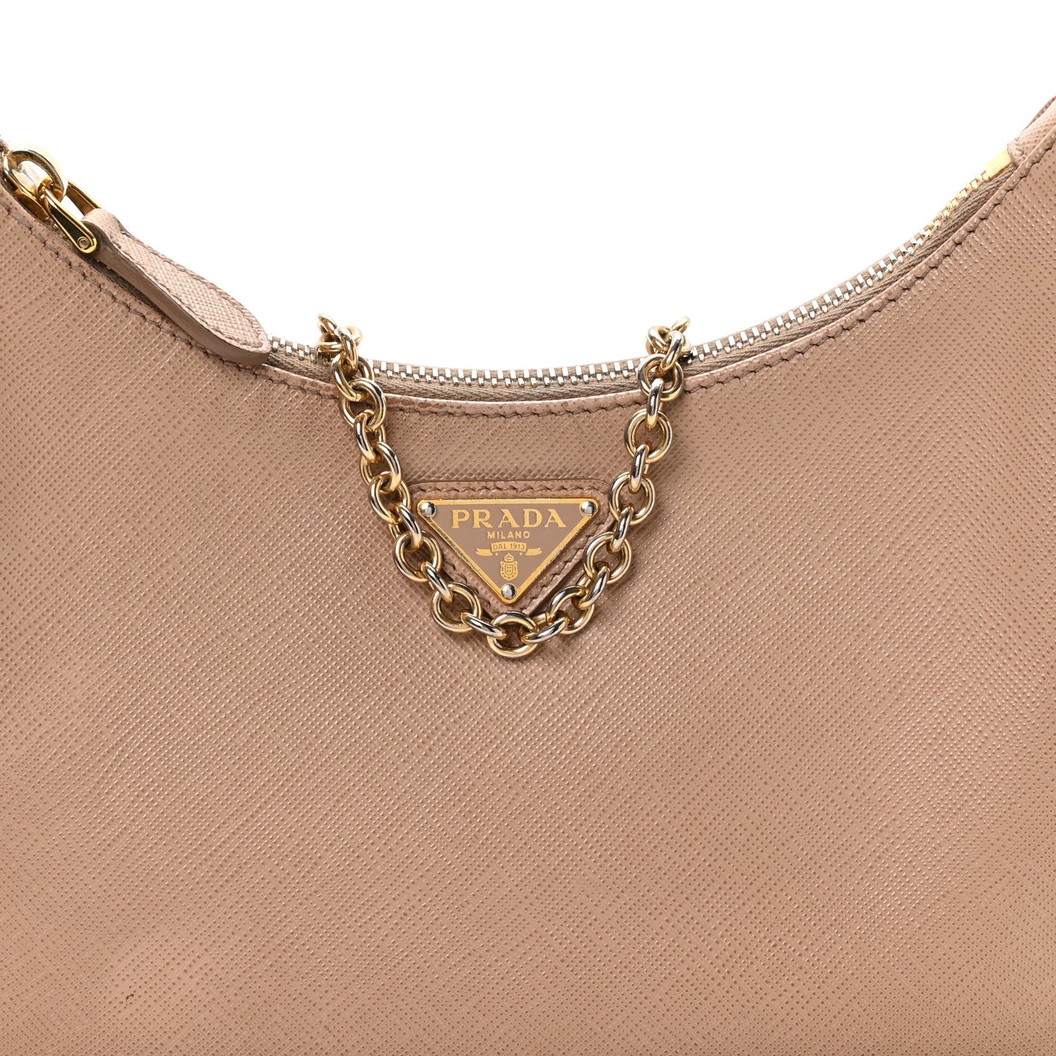 Saffiano Lux Re-Edition 2005 Shoulder Bag Cammeo