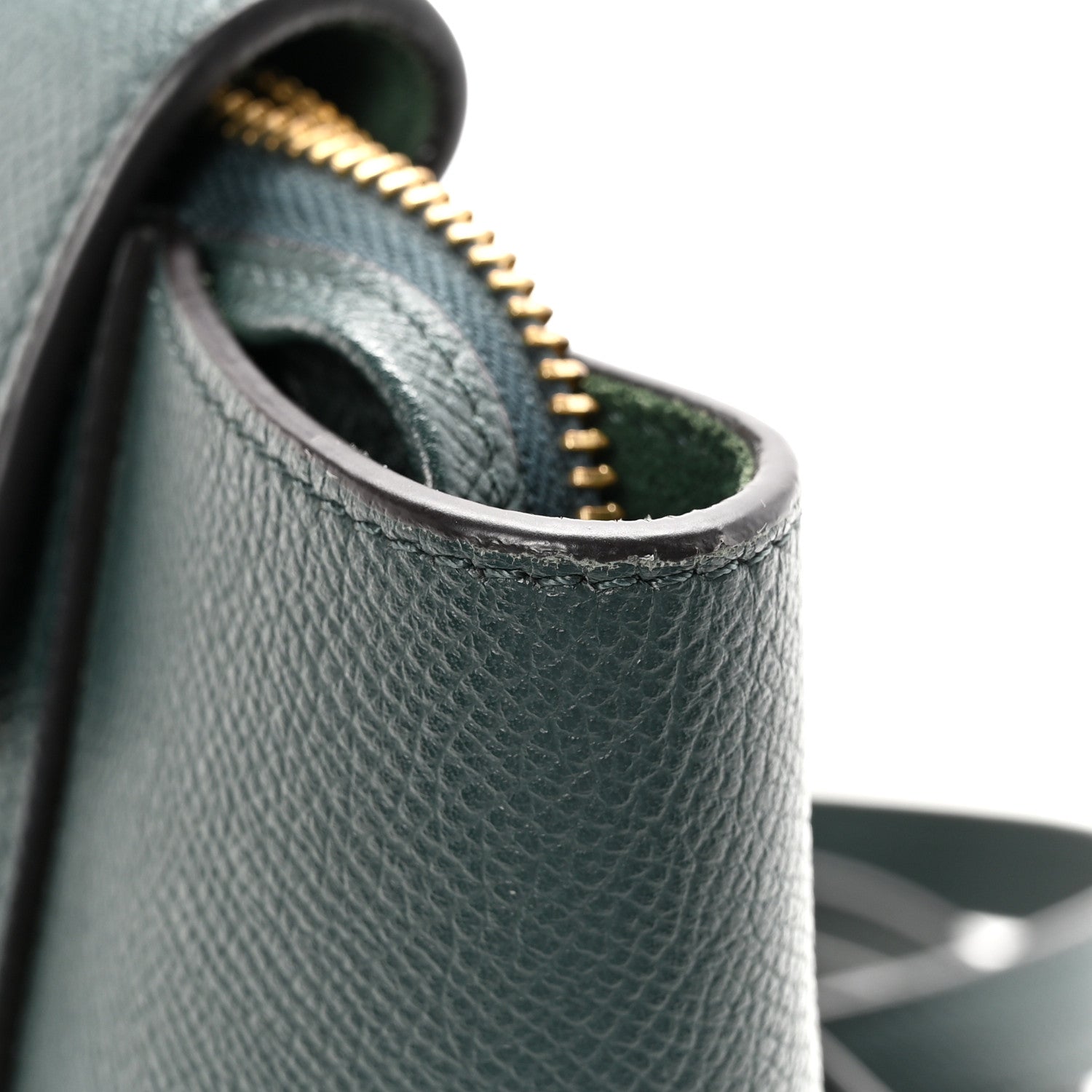 Grained Calfskin Micro Belt Bag Amazone