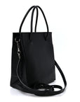 Calfskin Logo XXS Shopping Tote Black