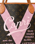 Monogram Sydney V Neverfull MM Rose Ballerine