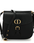 Box Calfskin Medium Bobby Frame Flap Black