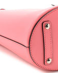 Supple Calfskin Small Bucket Bag Bright Coral Pink