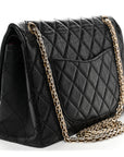 Aged Calfskin Quilted 2.55 Reissue 226 Flap Black