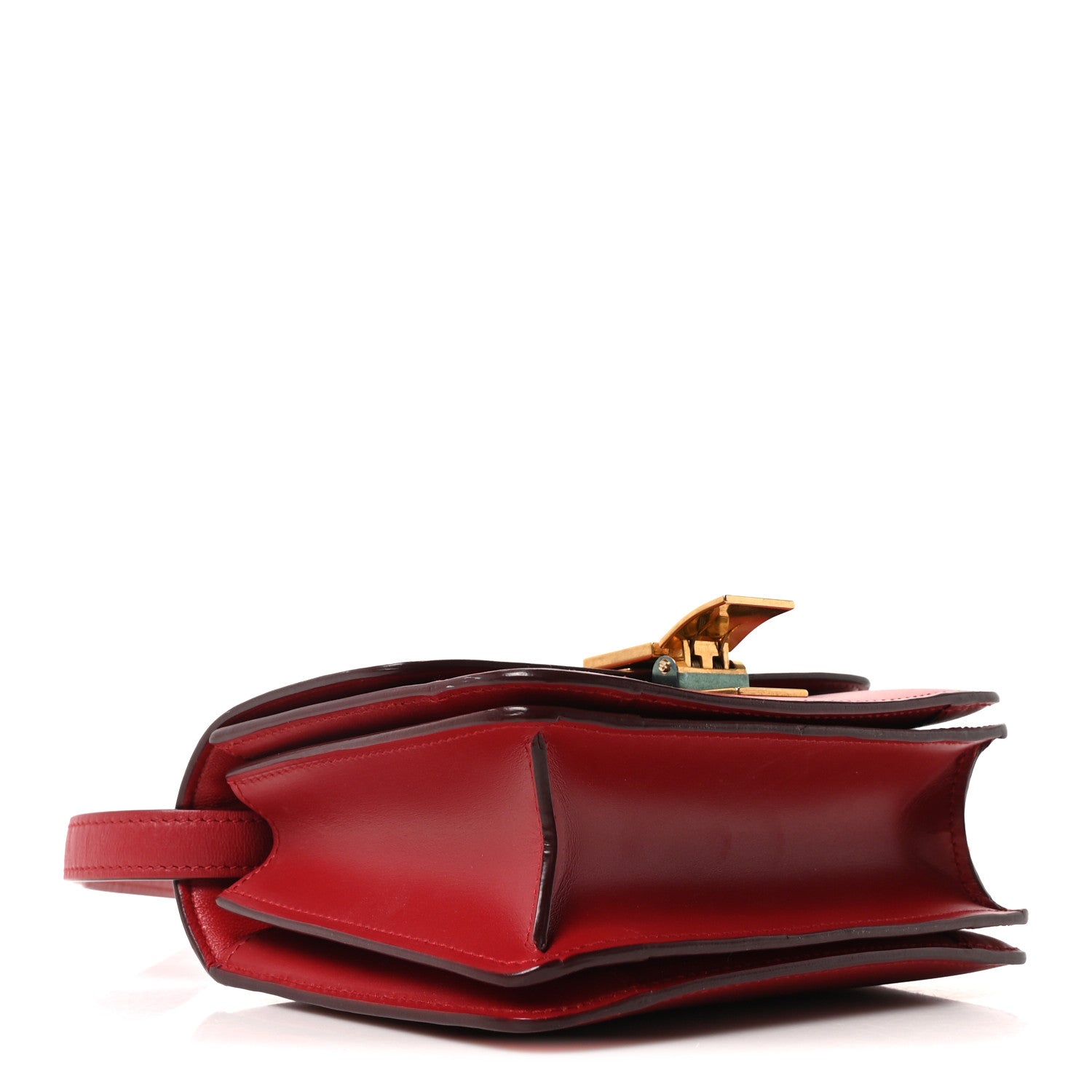 Smooth Calfskin Small Classic Box Flap Bag Red