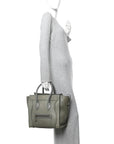 Smooth Calfskin Mini Luggage Almond