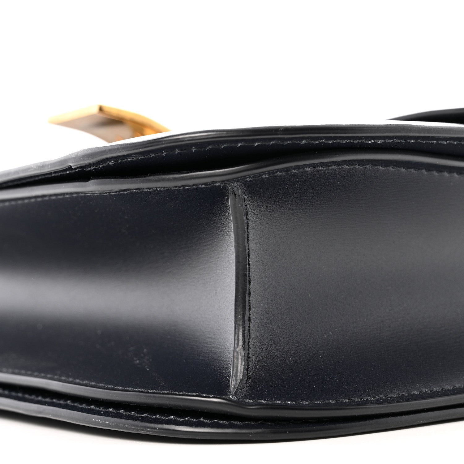 Box Calfskin Medium Classic Box Flap Bag Navy