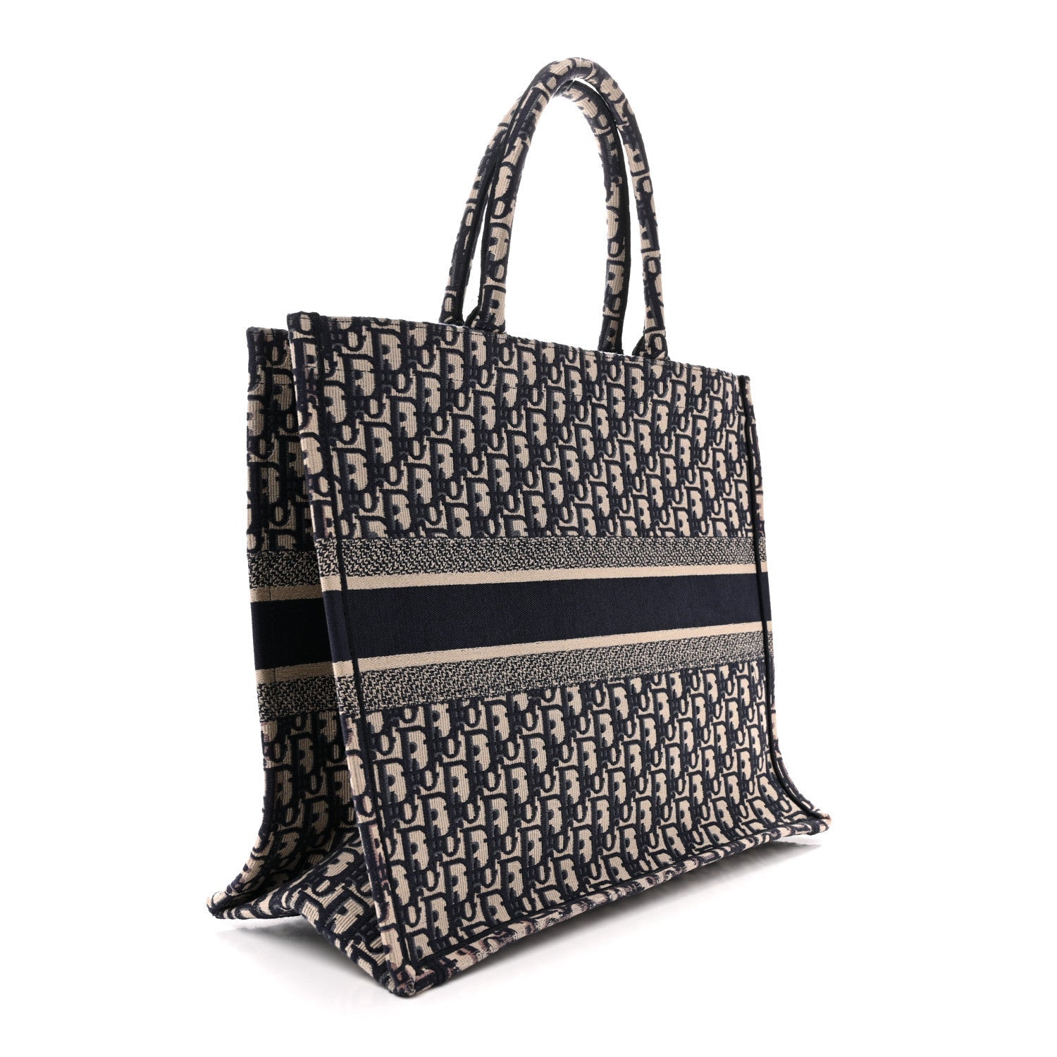 Oblique Large Book Tote Blue Multicolor