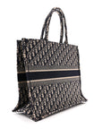 Oblique Large Book Tote Blue Multicolor